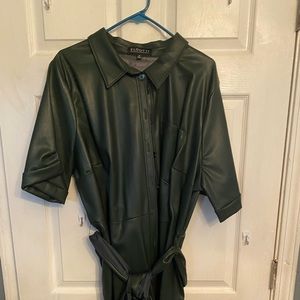 Elouqui faux leather dress